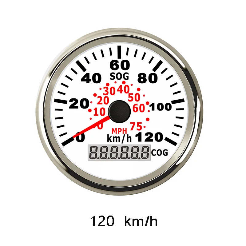 85 мм 60KMH gps измеритель скорости одометр IP67 Водонепроницаемый измеритель скорости 120KMH с подсветкой 12 В 24 В подходит для автомобиля грузовика лодки