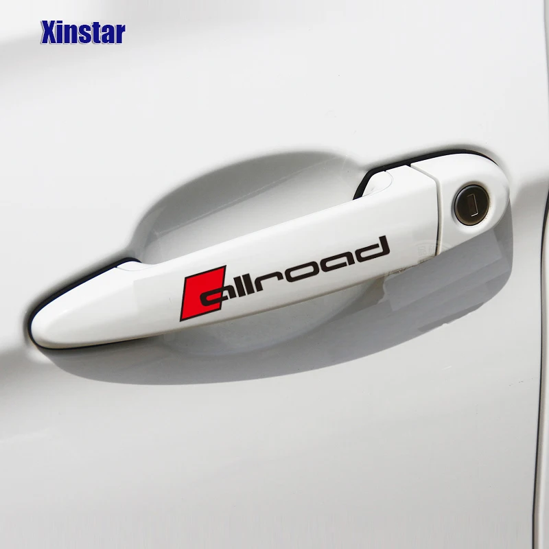 

4pcs germany Oracal Allroad car door handle sticker for Audi Sline RS