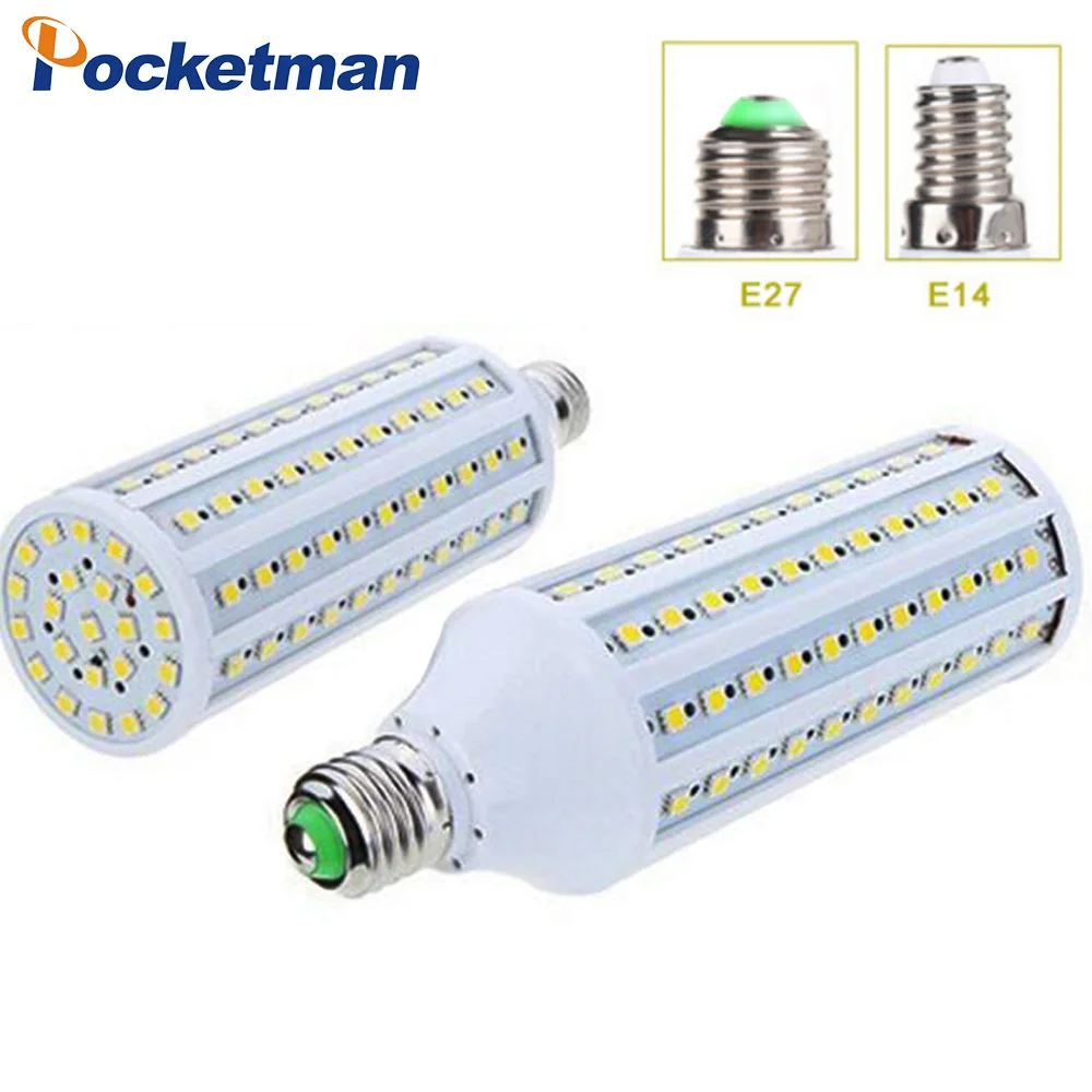 Светодиодный кукурузы 50 W 40 30 25 15 12 7 светодиодные лампы SMD 5730 E27 E14 Кукуруза лампа