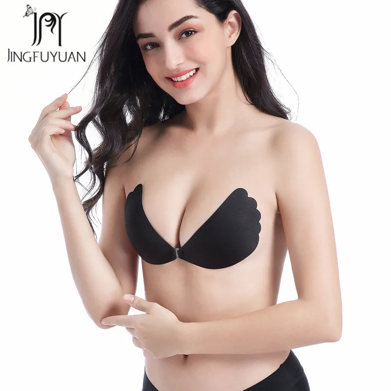 Adhesive Bra Push Up Lingerie 2019 New Arrival Underwear Strapless Bras Plus Size Push Up Bra For Women Wing Shape Invisible Bra