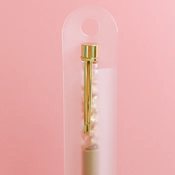 

1Pcs Frosted Transparent Single Pencil Case Antique Fountain Pen Bag Pen Holder Pencil Pouch