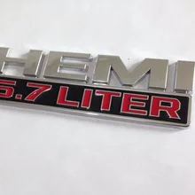 100 шт./партия ABS HEMI 5,7 литровый значок эмблемы