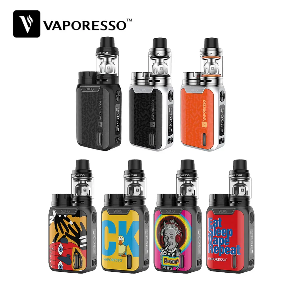 Najtaniej Oryginalny zestaw Vaporesso Swag Electronci papieros Vape e papierosy 80W TC Mod z NRG SE zbiornik użyj cewki GT bez baterii 18650