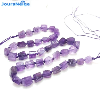 

Wholesale JoursNeige Purple Natural Crystal Bracelets Matte Cuboid Original Stone DIY Bracelet Necklace Accessories Jewelry