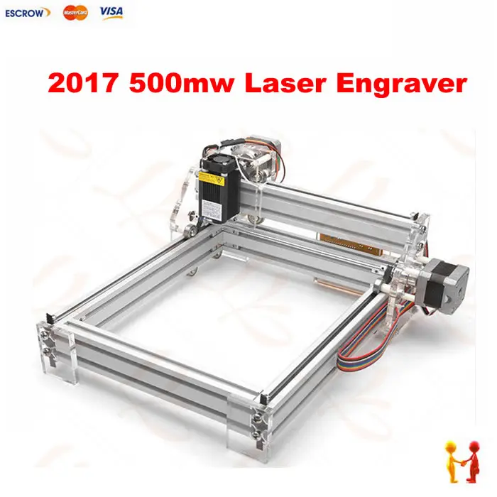 

LY 2017 500mw Blue Violet Laser Engraving Machine Mini DIY Laser Engraver IC Marking Printer Carving Size 20*17CM