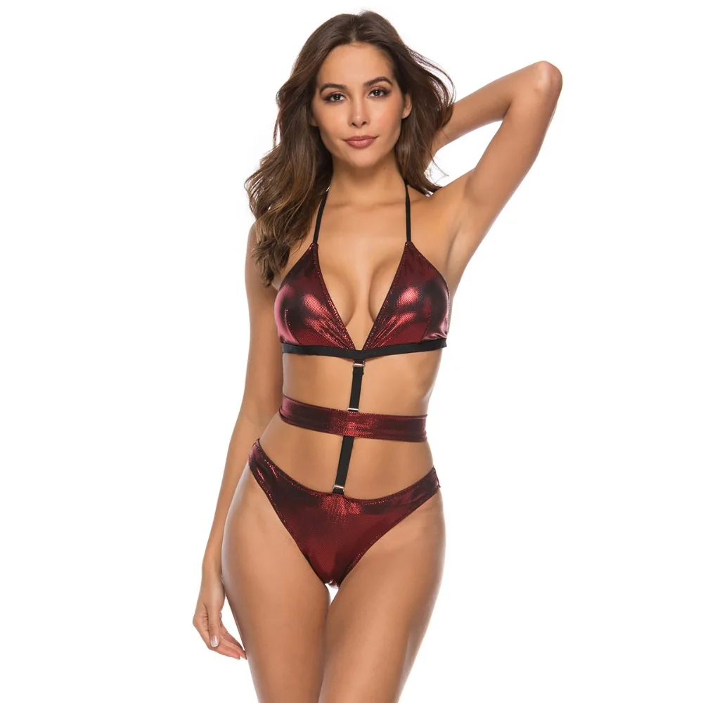 

2019 Sexy Triangle Bikini Low Waist Two Piece Swimsuits