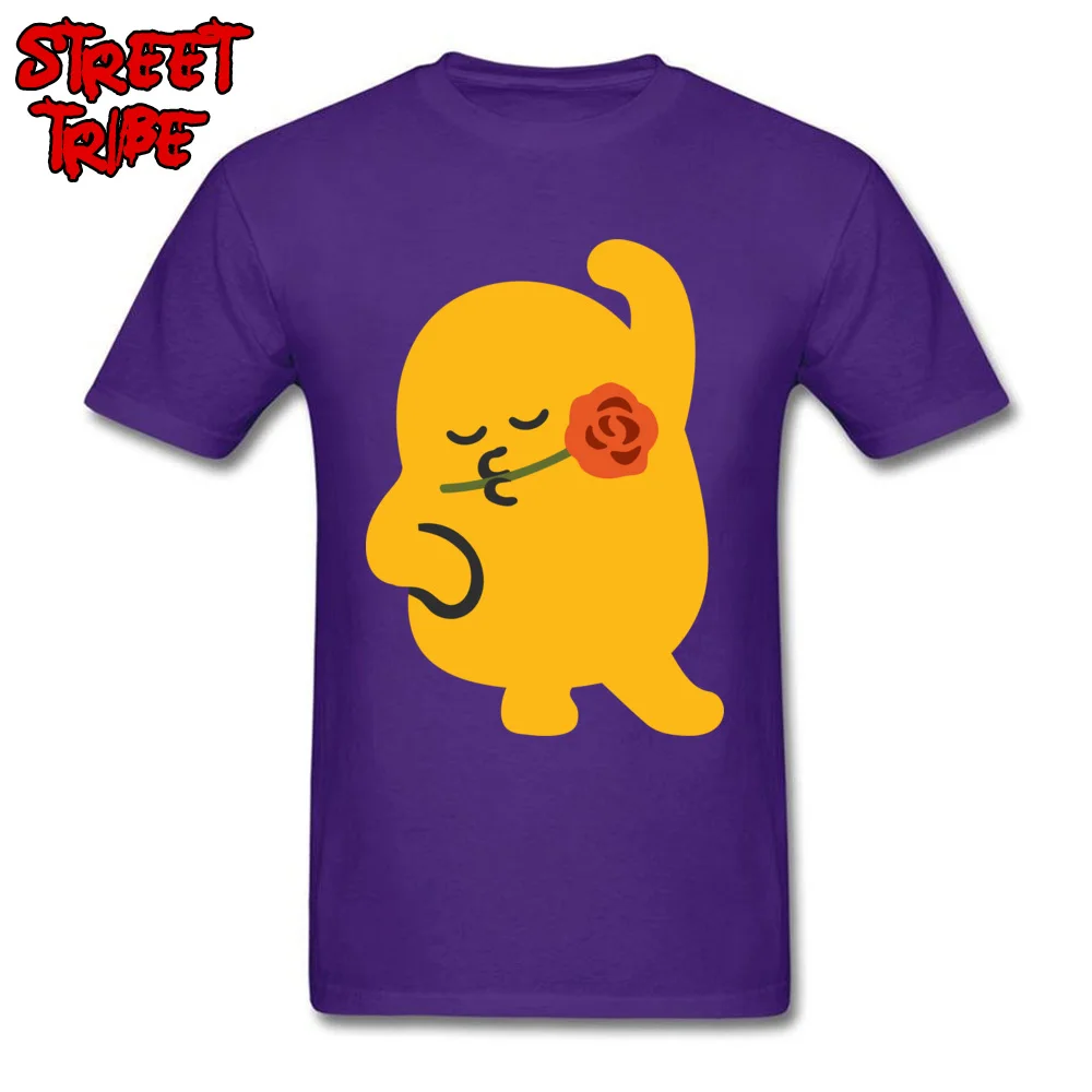 2018917Y12 Round Neck T-shirts Lovers Day Tops Shirt Short Sleeve Rife Cotton Fabric Design Top T-shirts Casual Male 2018917Y12 purple