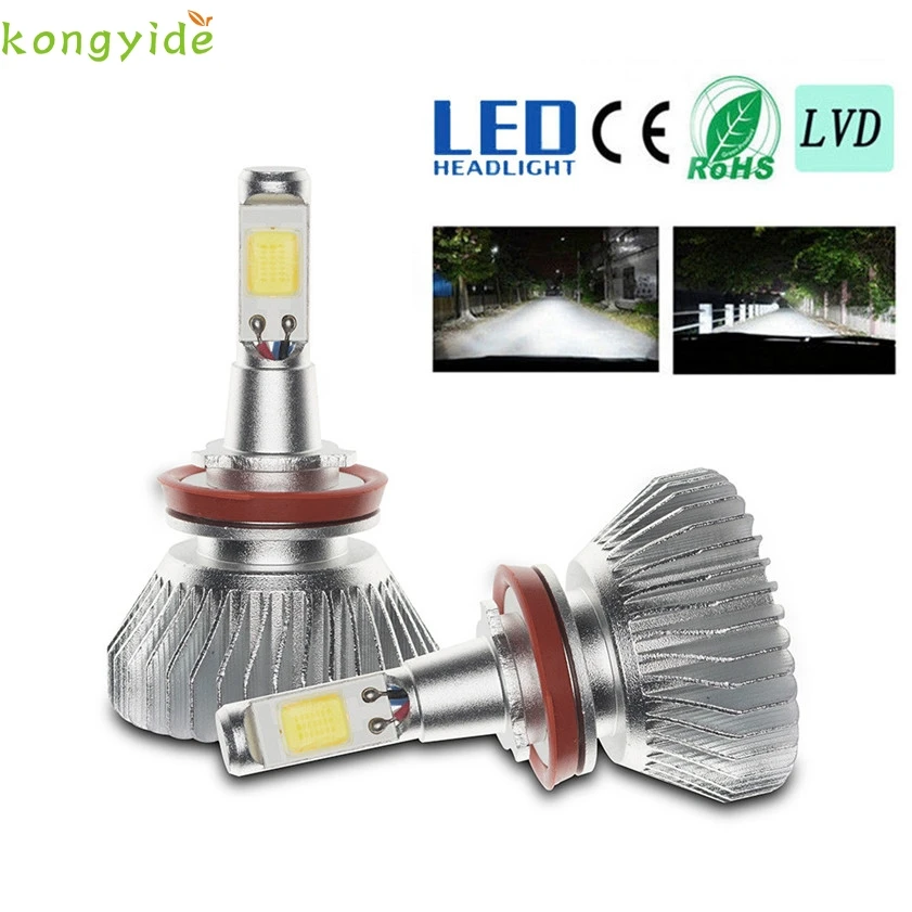 

New 60W 6000LM H11 H7 H1 9005 H4 LED Light Headlight Vehicle Car Hi/Lo Beam Bulb Kit 6000k White car accessories