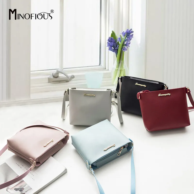 MINOFIOUS Fashion Casual Phone Coin Shoulder Bag Small Women PU Leather Messenger Bags Solid Clutch Zipper Crossbody Mini Bag MINOFIOUS Fashion Casual Phone Coin Shoulder Bag Small Women PU Leather Messenger Bags Solid Clutch Zipper Crossbody Mini Bag