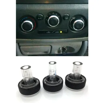 

3pcs/set Aluminum Alloy Air Conditioning Knob AC Knob Heat Control Switch Button For Mazda 323F Familia 626 protege Haima Happin