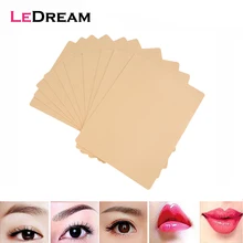 5 шт./партия, оборудование для микроблейдинга для начинающих, 3D силикон, постоянный макияж, тренировка татуировок, поддельная ложная кожа, пустая