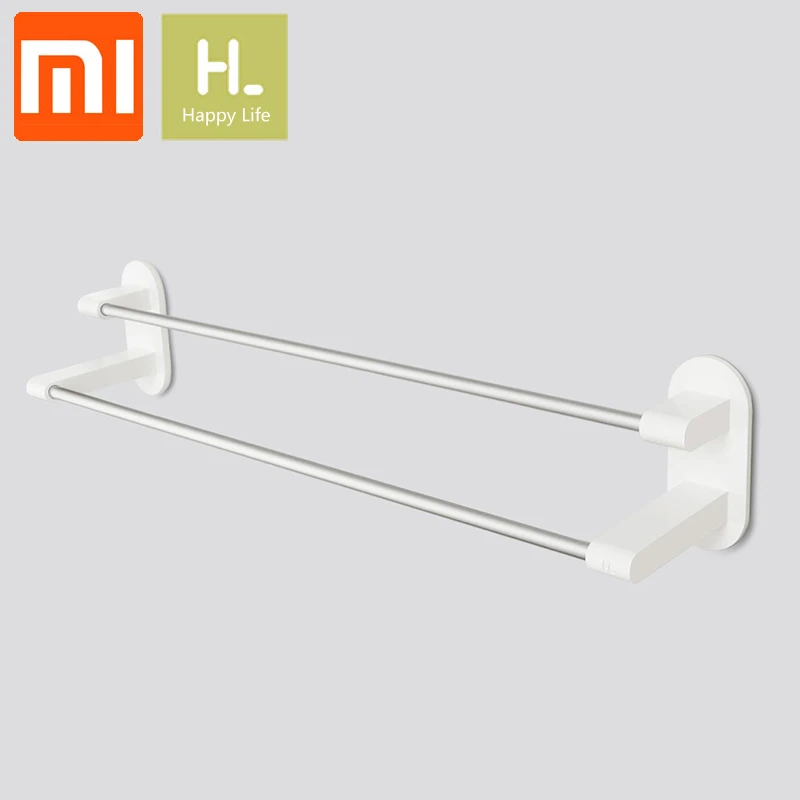 XIAOMI Happy Life держатель для полотенец 2 бара белое полотенце 3 м лента двойной