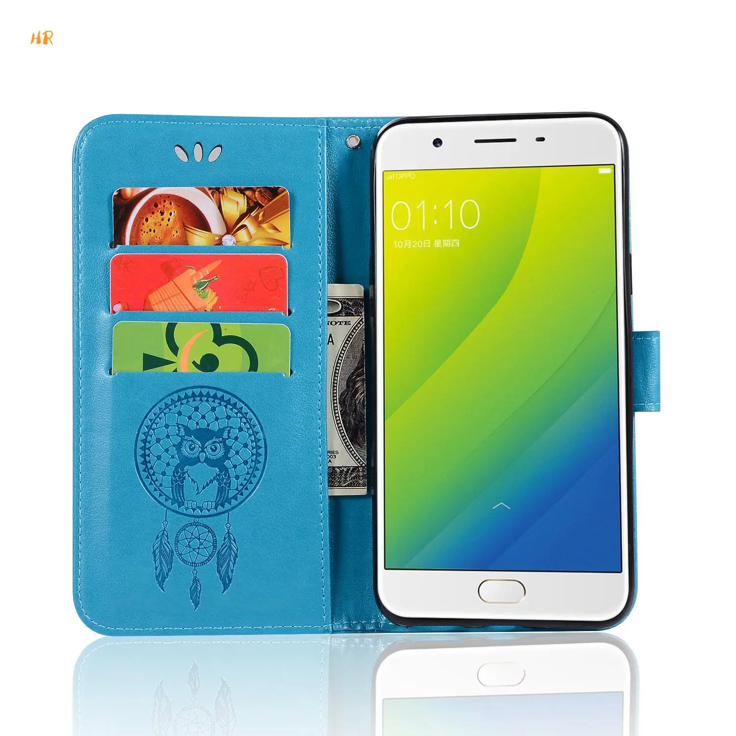 Искусственная кожа флип чехол для OPPO A57/A39/F3 LITE Бумажник Обложка F5/A73/A75 Сова узор