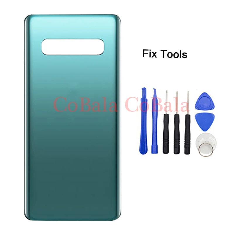 

1Pcs Rear Door Panel For Samsung Galaxy S10 G973 G973F S10 Plus G975 G975F Back Battery Cover Glass Housing Case With IMEI