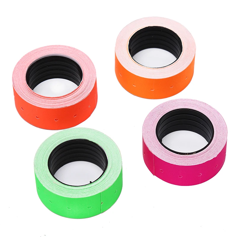 

Retail Tags 1 Roll 500PCS Colorful Adhesive Price Tag Paper Price Label Mark Sticker For MX-5500 Price Tag Gun Lableller