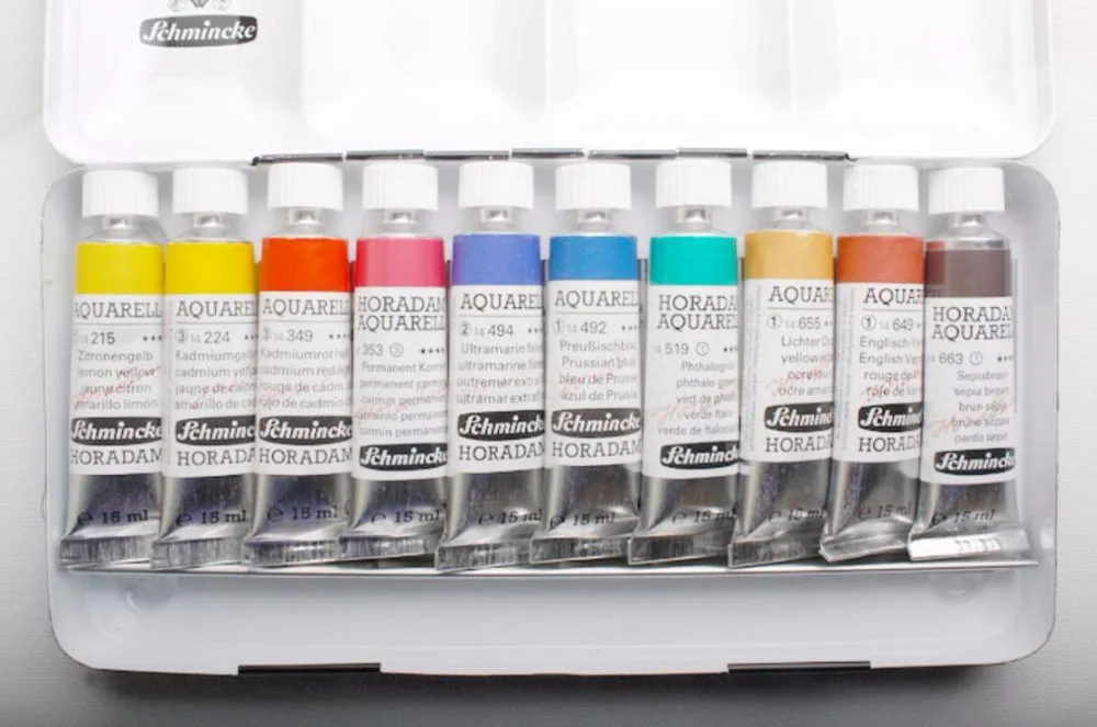 10 Цвета пигмент одноцветное кисти для акварели торт набор красок акварель набор краски товары для рукоделия 15 мл студент рисунок 74510