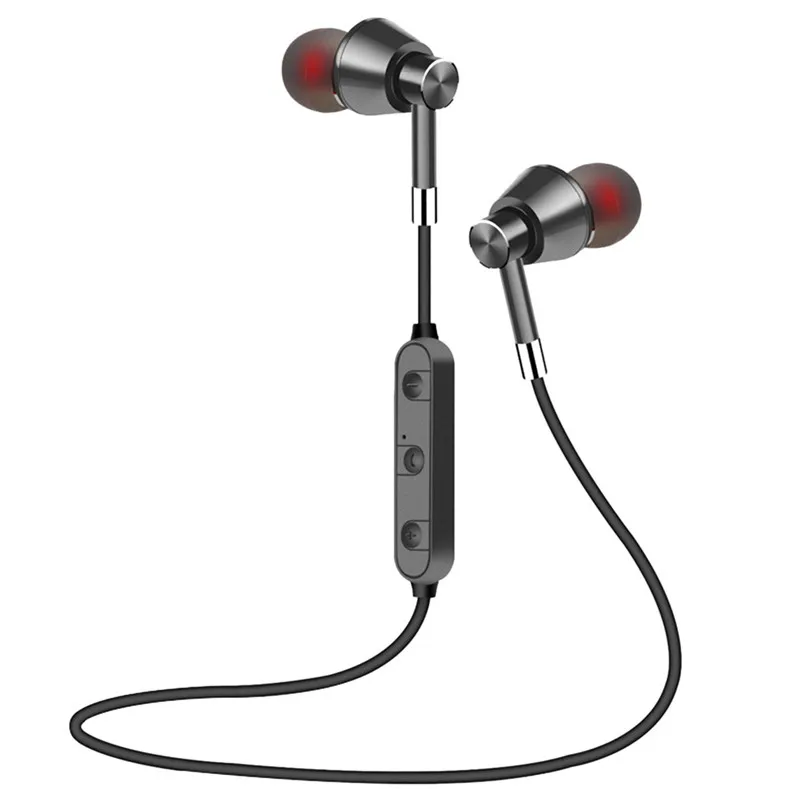 4 Colors Sweatproof Headphones Wireless Bluetooth Sport Earphones Stereo Headset With Mic Built-in Battery USB Charging 40NT27 |