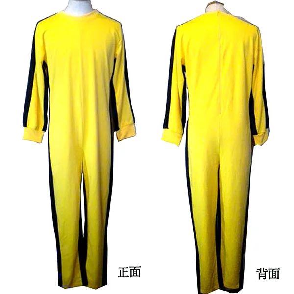 original-high-quality-genuine-bruce-lee-jumpsuit-yellow-tracksuit-kungfu-training-clothes-classic-nunchukus-jeet-kune-do-uniform