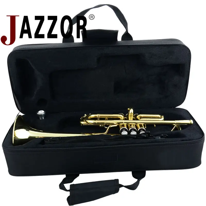 JAZZOR JBTR 700 professional C плоская труба Улучшенный Высококачественный золотой лак с