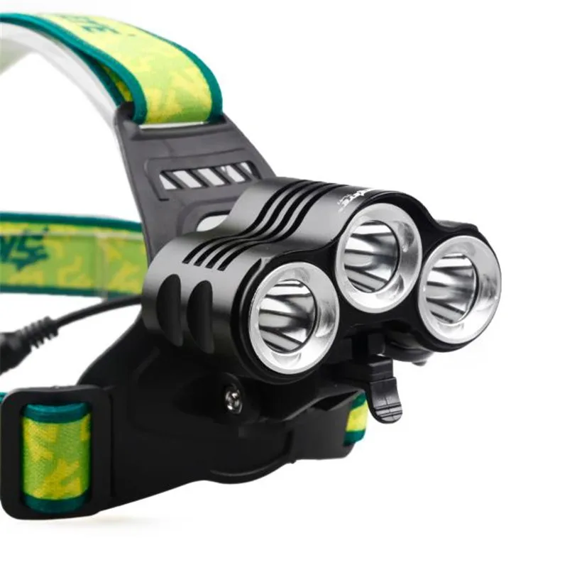 Excellent Rehargeable 12000 Lm 3 x XML T6 LED Bicycle Head Light 18650 Headlamp  Outdoor Bike Bicycle Accessories High Quality May 15 7