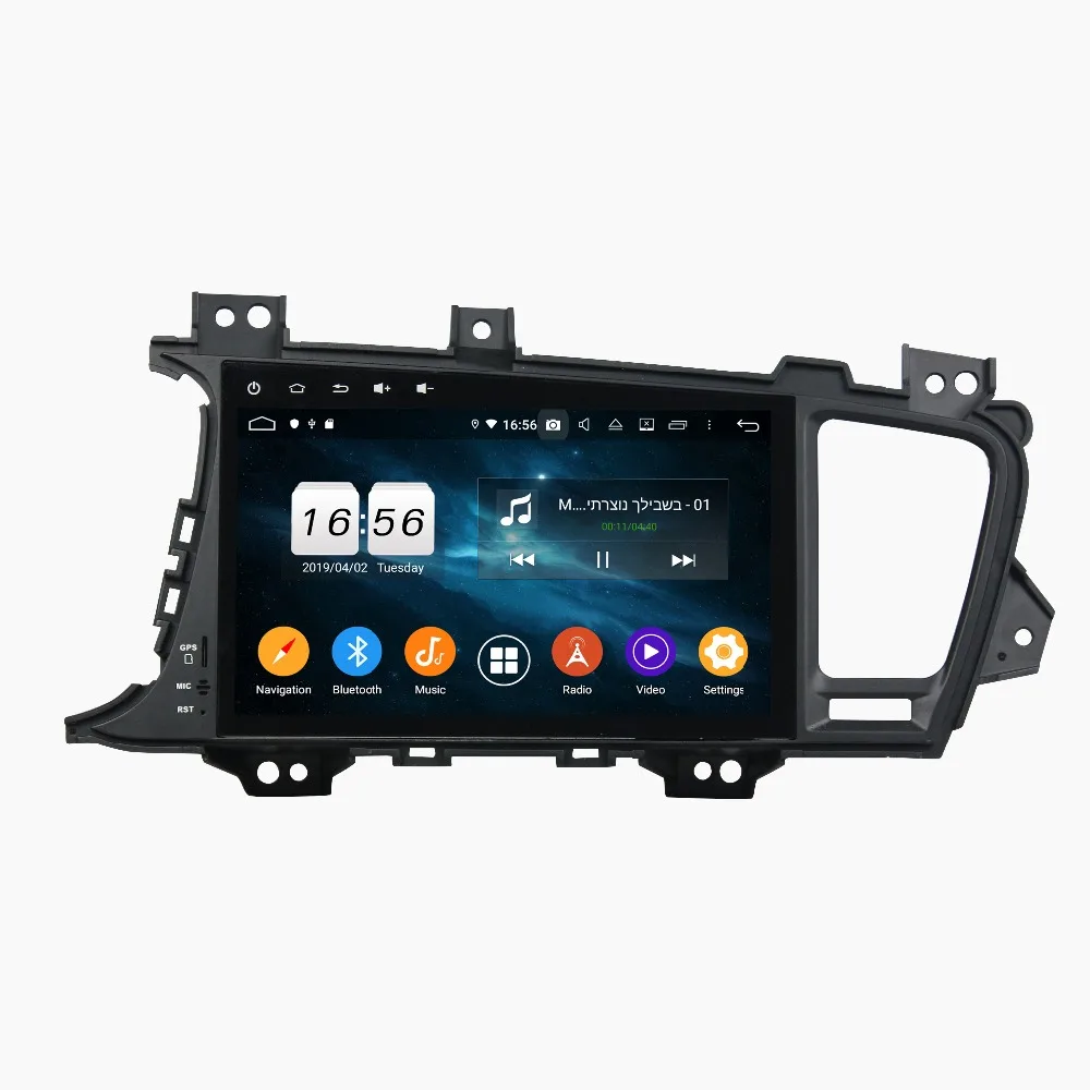 Cheap 4GB RAM DSP Octa Core 2 din 9" Android 9.0 Car Radio GPS for Kia K5 Optima 2011-2015 WIFI Bluetooth Mirror link USB DVR OBD 4