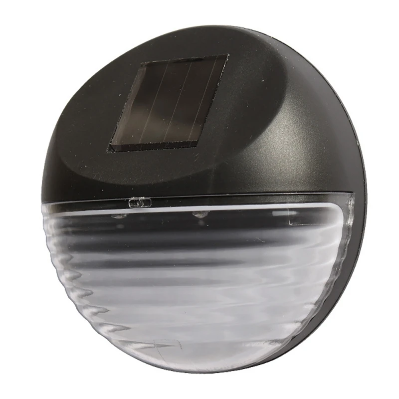 

2018 New Solar Night PVC ABS Case Lighting Solar Light LED Round Wall Light White Read Wall Lights Home Yard