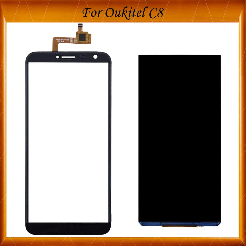 

For 5.5 Inch Oukitel C8 LCD Display 1280*640+Touch Screen Digitizer Glass Panel Smartphone Accessories In Stock
