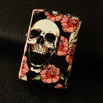 

ZORRO/Chief nostalgia Color printing brass gasoline lighter Cigarette petrol lighter 5 sides pattern printing Collection Gift