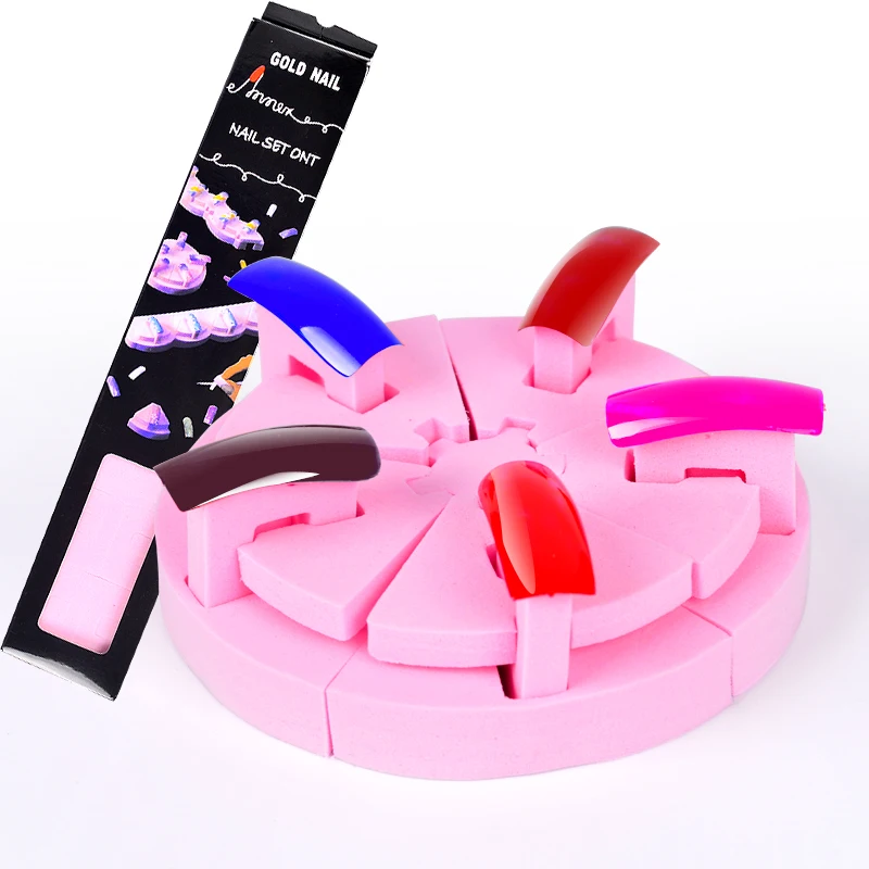 YZWLE 1Pc High Quality Nail Salon Tools Practice Stand False Nails