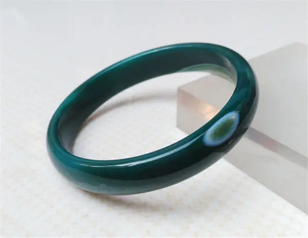 

Free shipping NEW 100% NATURAL GREEN HIGH-QUALITY GOODS CHALCEDONY BRACELET 60MM
