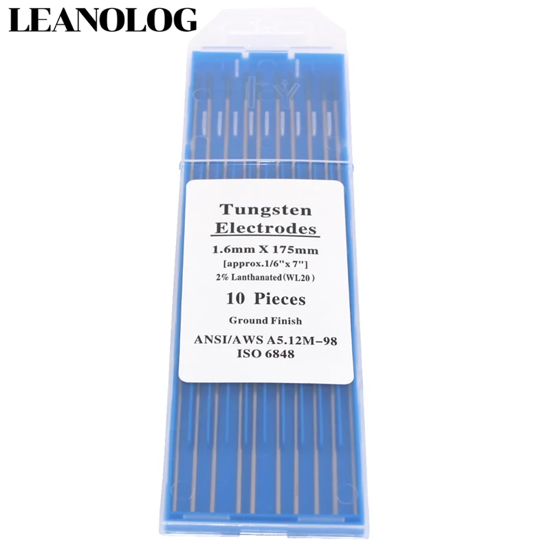 Tungsten Electrode 10pcs Blue head 175mm TIG Tungsten Needle/Tungsten Rod/Solder Pin tungsten electrodes