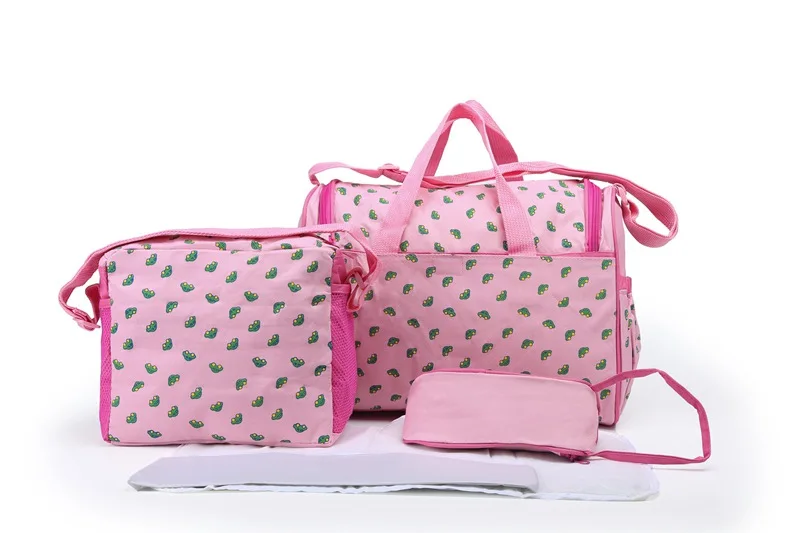MOTOHOOD, 4 шт., милая сумка для подгузников для мам и мам, большая емкость, сумка для подгузников, сумка для ухода за ребенком