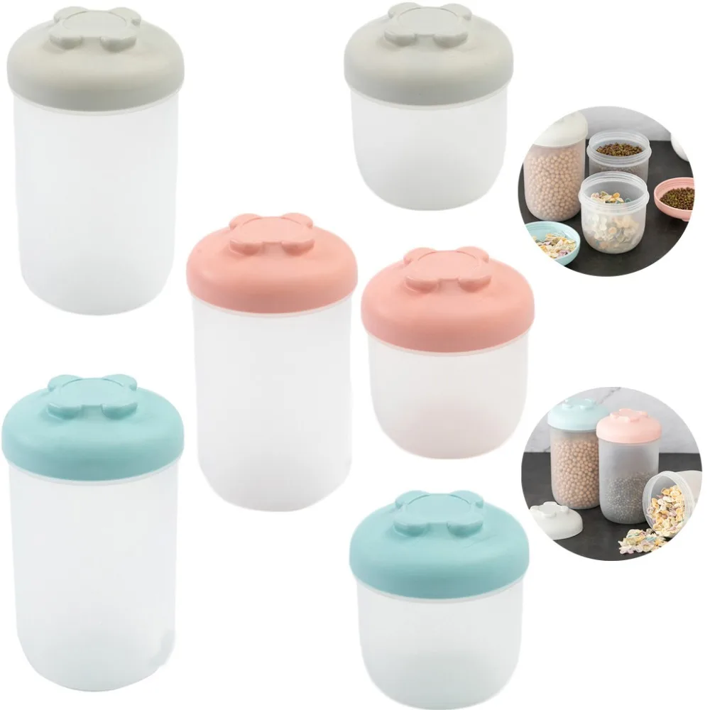 

Food Snack Jar Storage Tank Sealed Stack Size Whole Grain Spice Salt Container Snacks Cotton Swabs Storage Tank Container**D