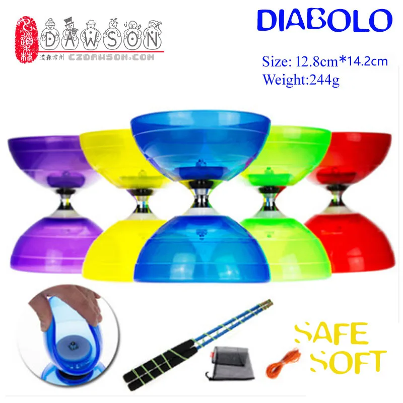 

Free Shipping China YOYO Ball Soft Diabolo 1 or 3 Bearing Set Packing Kongzhu (Dia. 128mm Cup, Sticks, String Bag, spare string)