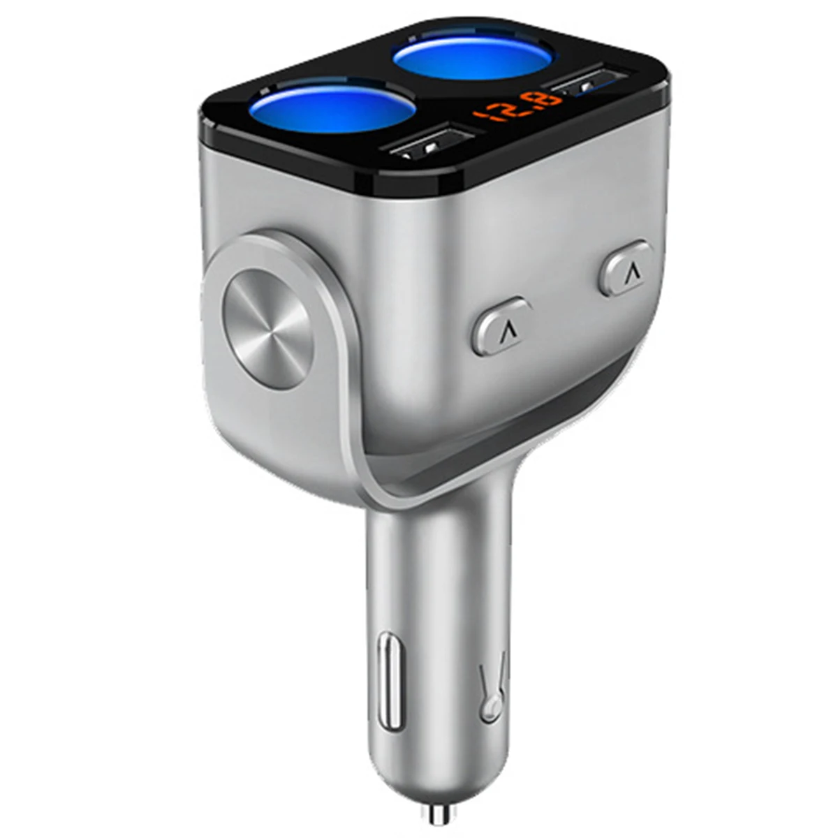 

DC12-24V Car LCD Cigarette Lighter Socket Splitter Dual USB Port Power Adapter QC3.0 Fast Charger Socket With LED Indicator