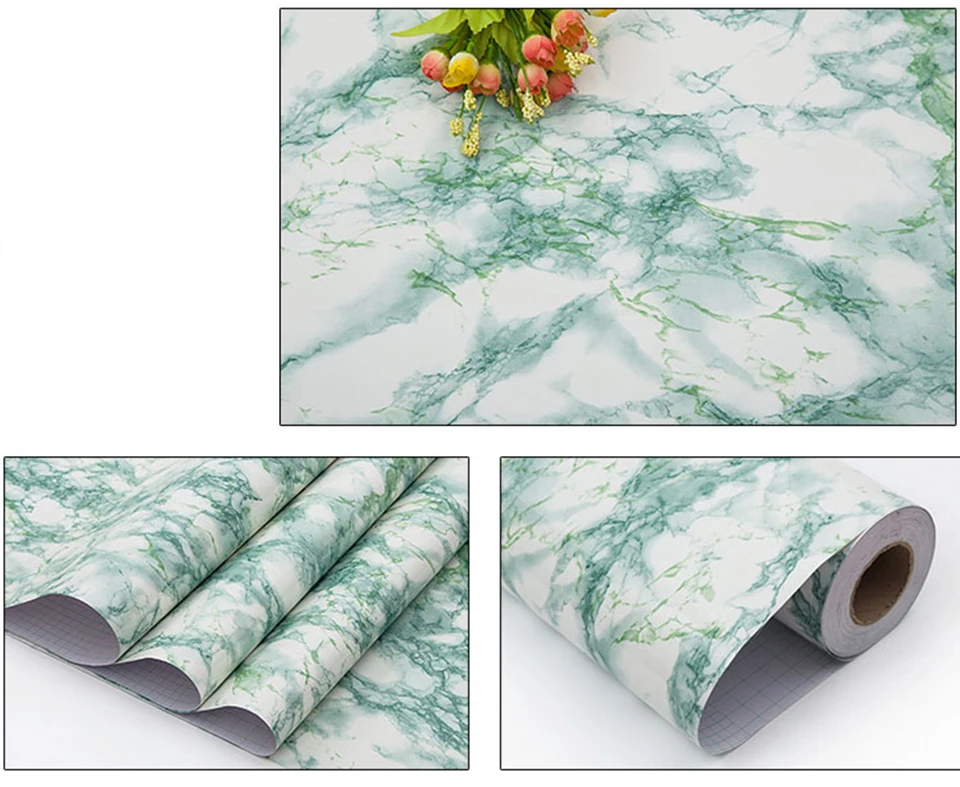 PVC Marble Waterproof Contact Paper Vinyl Self Adhesive Wallpaper