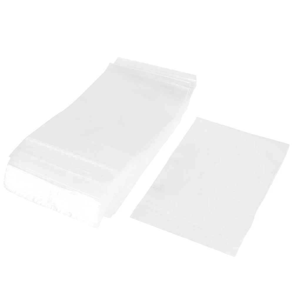 

Sealable bags with zipper, clear plastic, 15x10cm, pack of 100