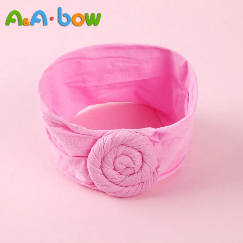 new born baby accessories	 1pcs Wide Nylon Bow Headband with Rose Flower, Soft Elestic Wide Head wraps, Cute Nylon Turban Headband Girls Hair Accessories cool baby accessories Baby Accessories