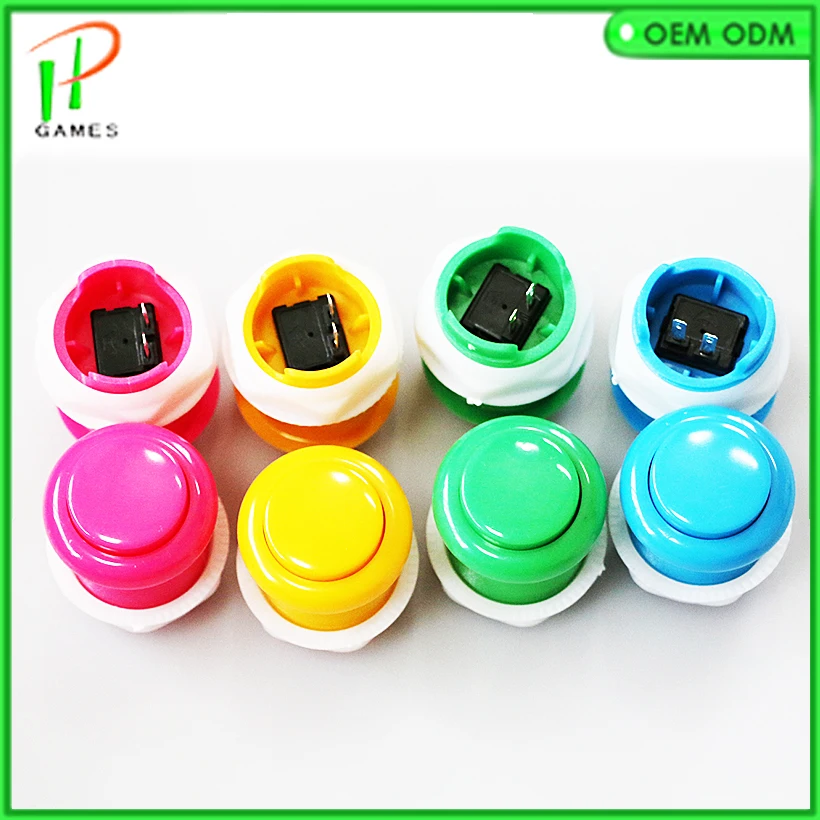 

1 pcs 28mm Arcade push button with micro switch for Arcade game console cabinet parts