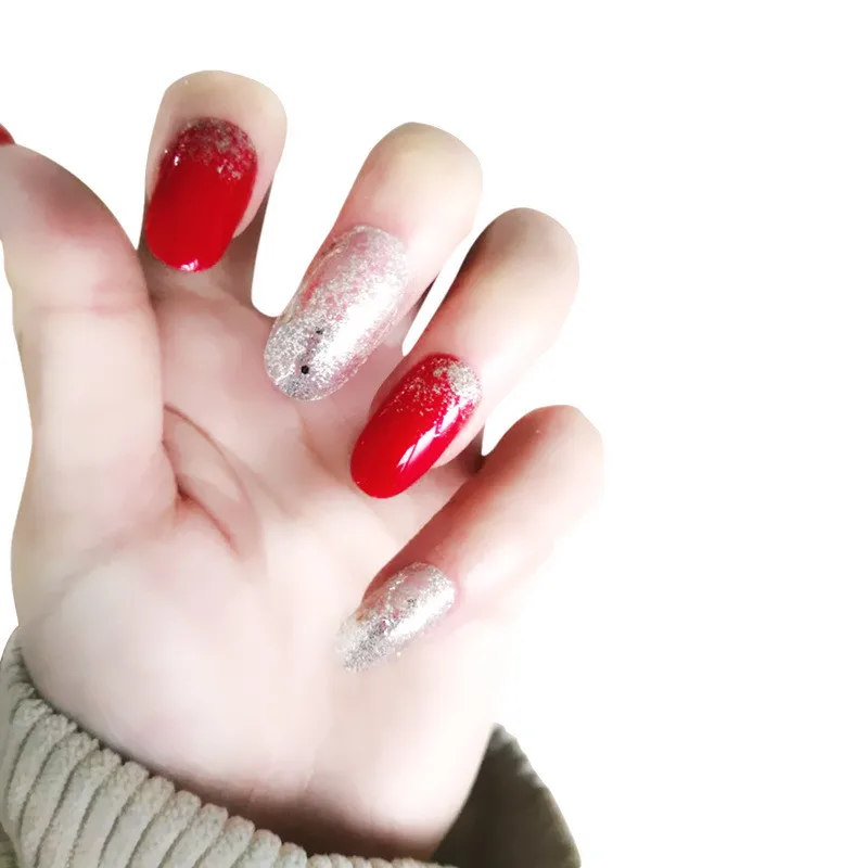 Полное покрытие наклейки для ногтей s DIY Дизайн ногтей алмазные наклейки простые наклейки s самоклеющиеся наклейки для ногтей накладные ногти красный винный черный