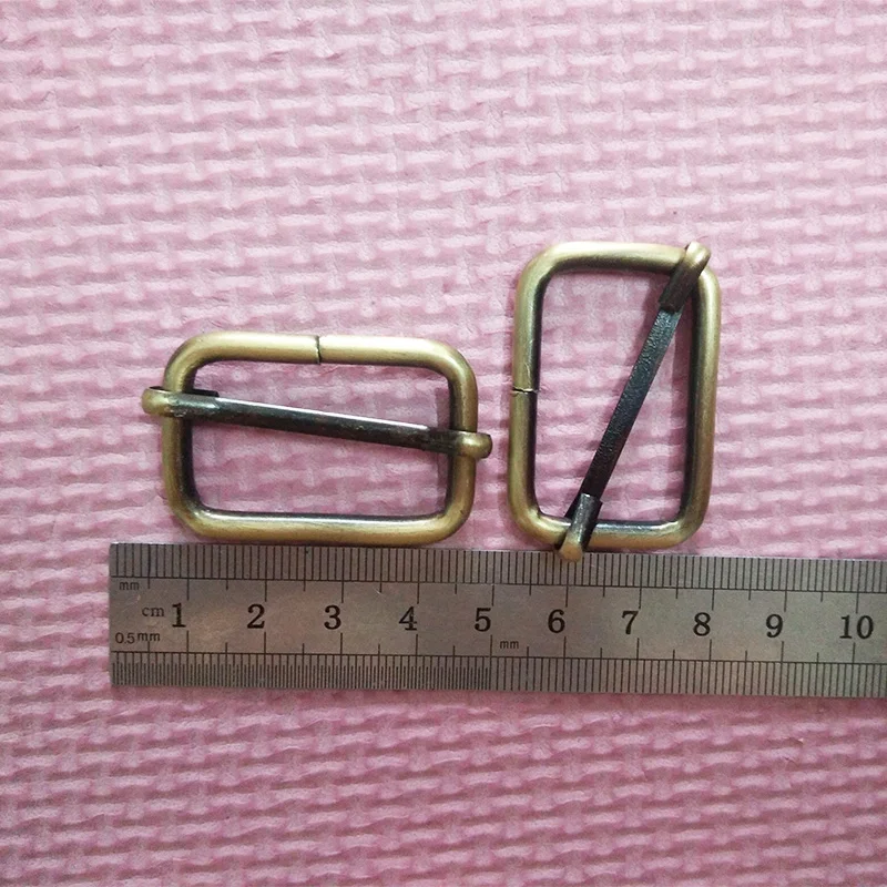1 1/4 inch Bronze adjuster for bag straps 32mm antique brass rectangle
