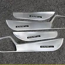 Для Honda 10 поколения civic дверь kick pad нержавеющая сталь kick pad Подушка интерьерные украшения аксессуары