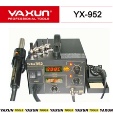 YAXUN YX-952 паяльник/фена BGA SMD паяльная станция 2 в 1 паяльник+ фена высокая производительность