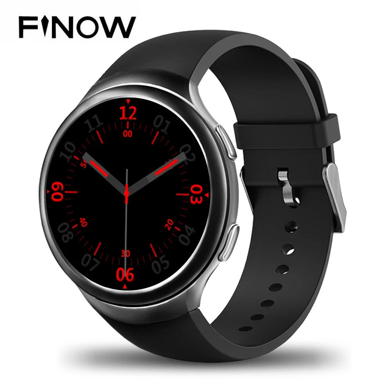 

Finow X3 Plus K9 Bluetooth Smart Watch Android 5.1 MTK6580 Quad Core 1GB+8GB Heart Rate Smartwatch Clock For iOS Android PK KW88