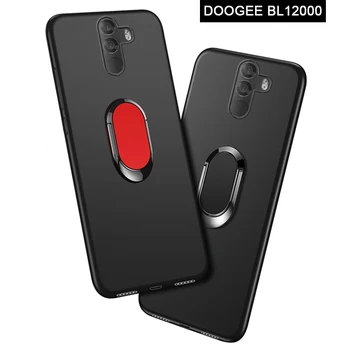 

DOOGEE BL12000 Funda for DOOGEE BL 12000 Case 6.0" Soft Black Silicone Magnetic Car Holder Ring Cover for DOOGEE BL12000 Cases