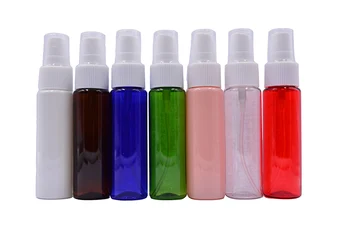 

Wholesal Factory Price 200pcs/lot 30ml 1OZ Colorful Plastic Spray Bottle Refillable liquid Bottle Perfume PET Bottle Spray Pump