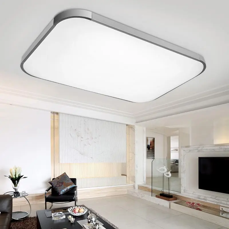 

Modern Ceiling Lamps 20W Led Living Room Kitchen Ceiling Lights Acrylic Lampshade White Iron Decoration Home Lighting 110-220V