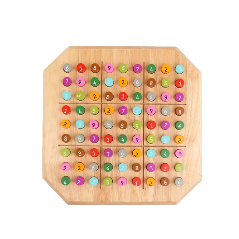 

1pc Logical Intellectual Reasoning Training Educational Sudoku Puzzle Checkerboard Board Game For Children Kids