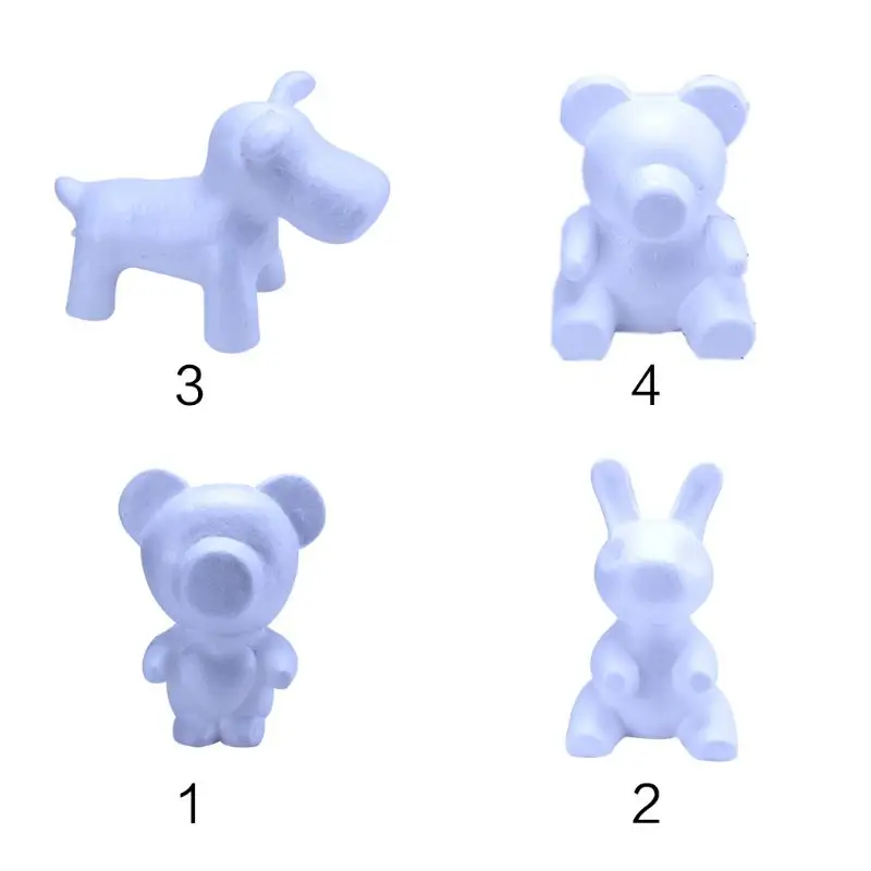 

Polystyrene Foam Rose Bear Model Handmade Material Styrofoam Models For DIY Christmas Gifts Wedding Party Crafts