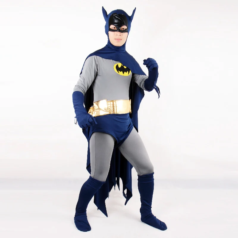 Tv Classic 1966 Series Grand Heritage Cosplay Batman Costume Adult Full  Bodysuit Tight Jumpsuits Halloween Costumes For Men - Cosplay Costumes -  AliExpress